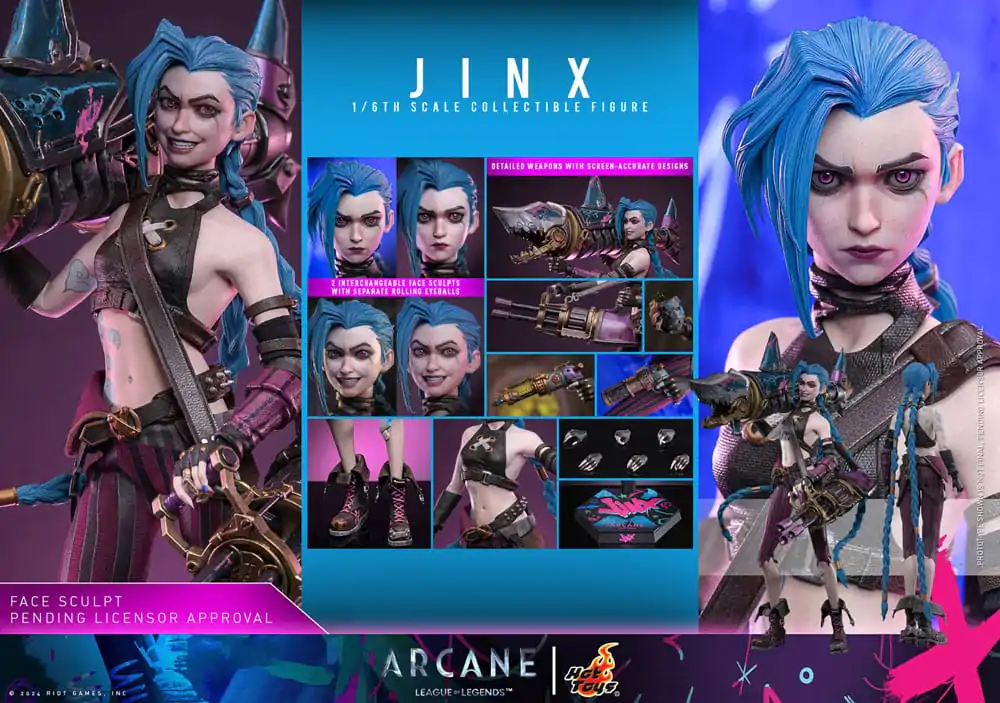 Arcane 1/6 Jinx akciófigura 27 cm termékfotó