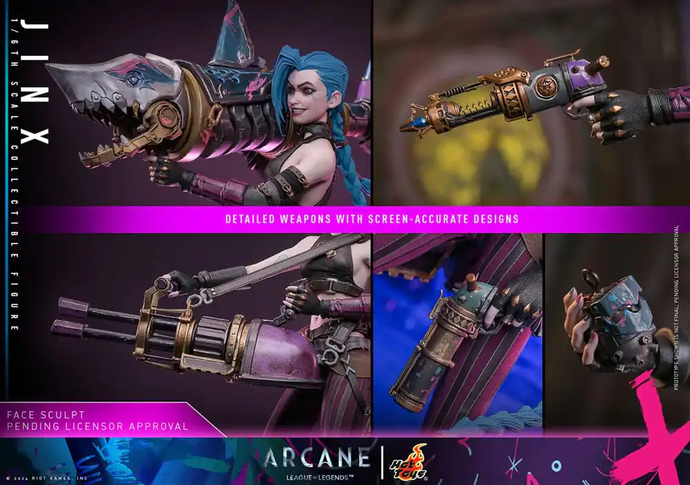 Arcane 1/6 Jinx akciófigura 27 cm termékfotó