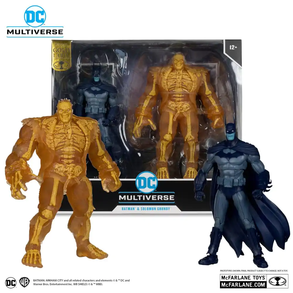 Arham City DC Multiverse Batman & Solomon Grundy (Gold Label) 2 db-os akciófigura csomag 18 cm termékfotó