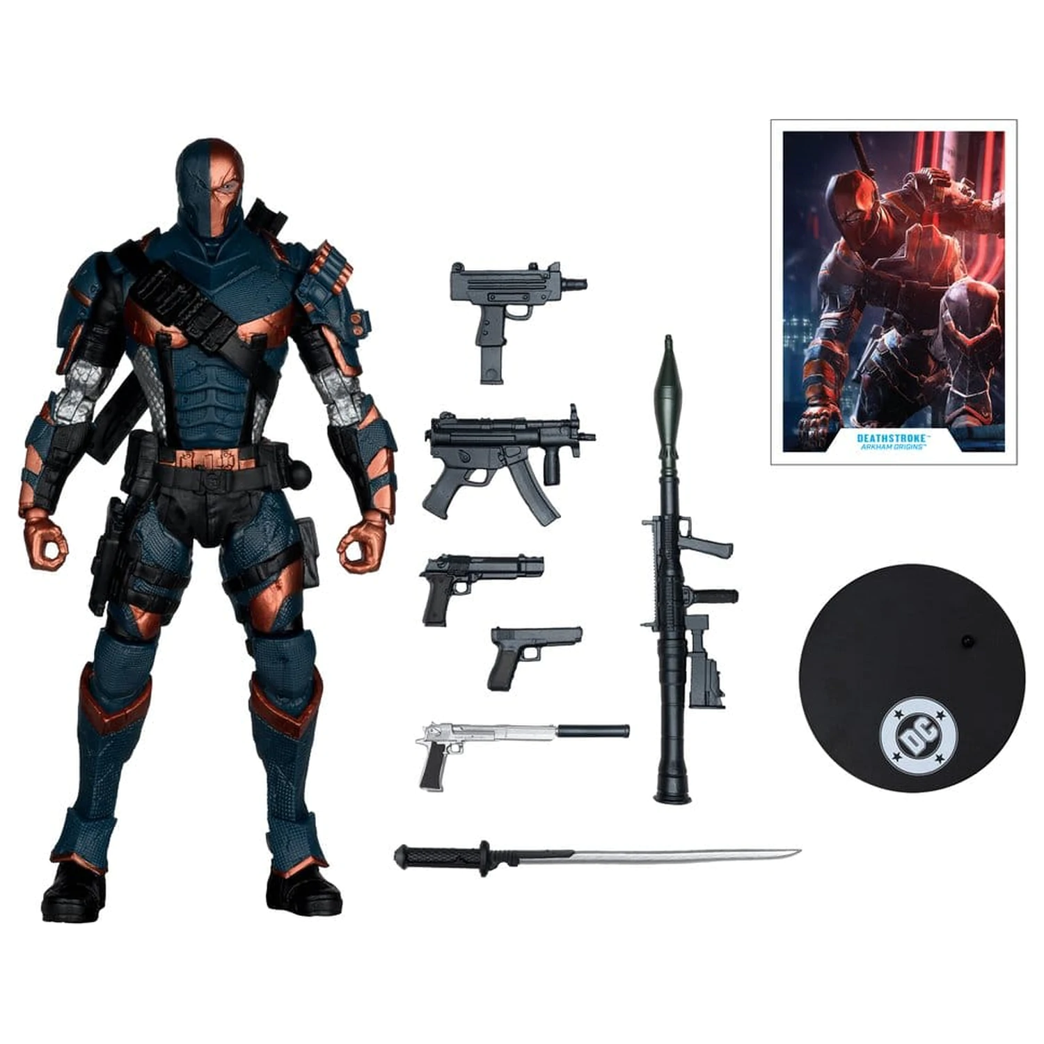 Arkham Origins DC Multiverse akciófigura Deathstroke 19 cm termékfotó