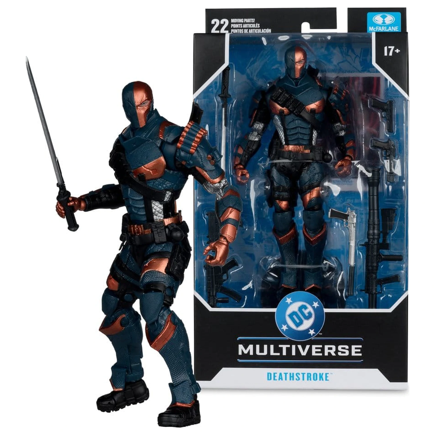 Arkham Origins DC Multiverse akciófigura Deathstroke 19 cm termékfotó