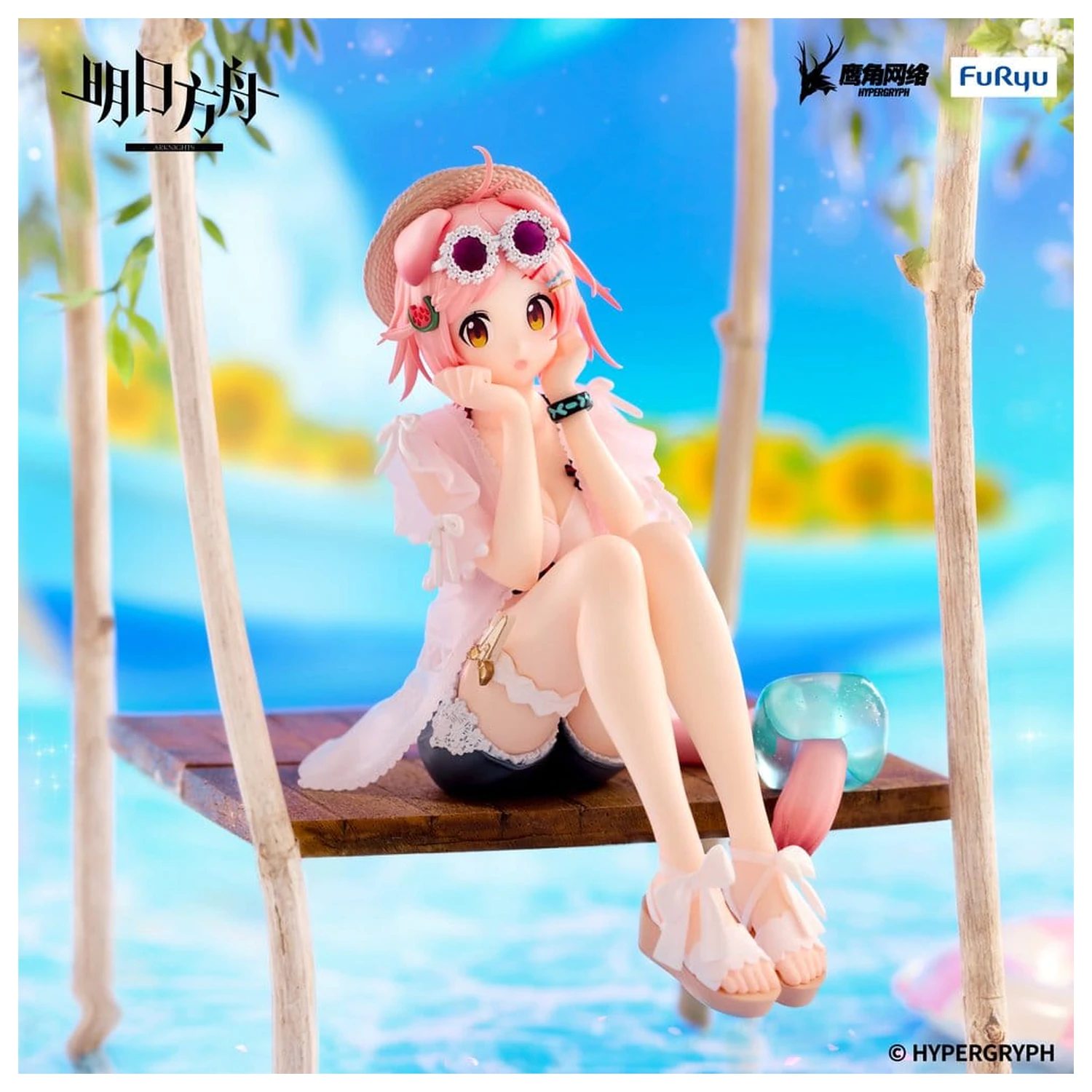 Arknights Noodle Stopper Goldenglow Summer Flowers FA394 Ver. PVC szobor figura 10 cm  termékfotó