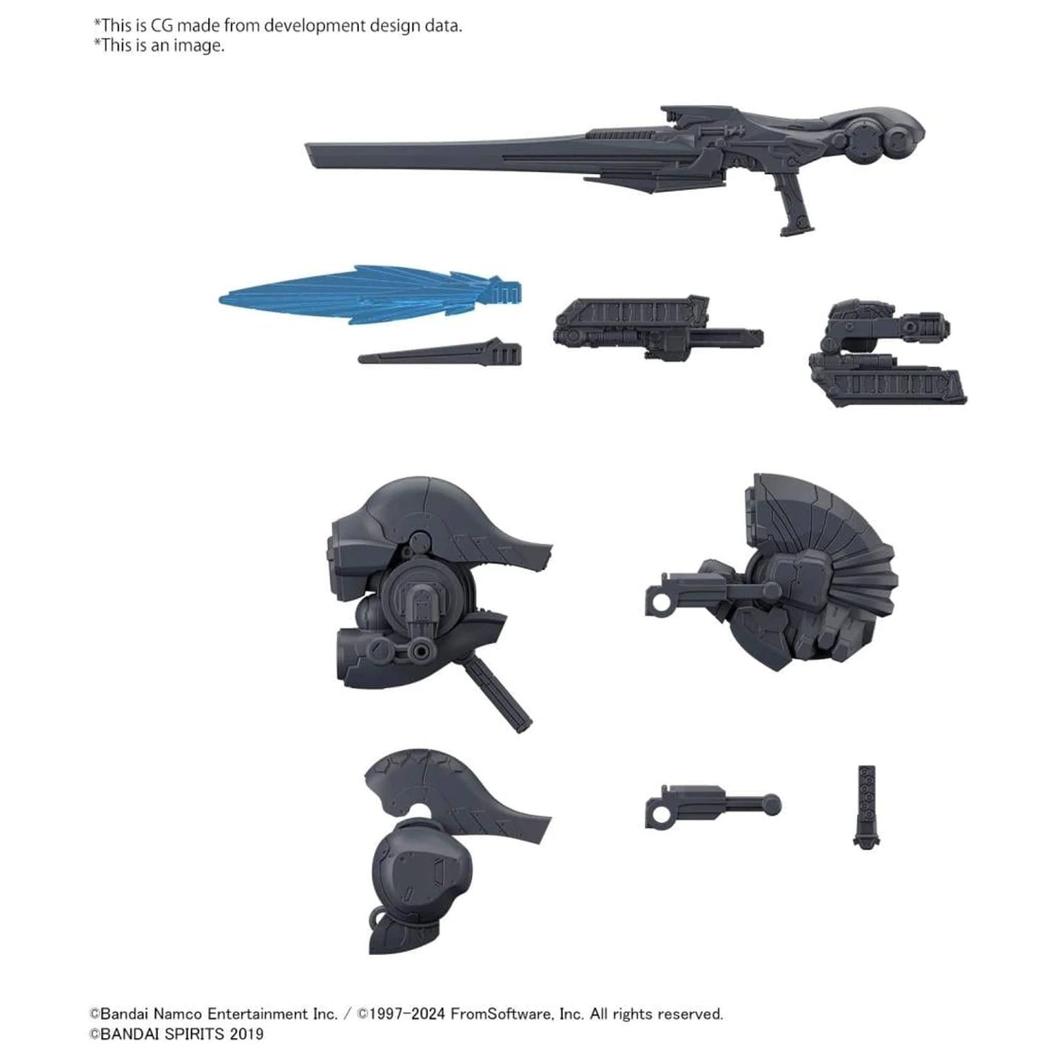 Armored Core VI 30mm Option Parts Set Weapon Set 01 modell készlet kiegészítő termékfotó