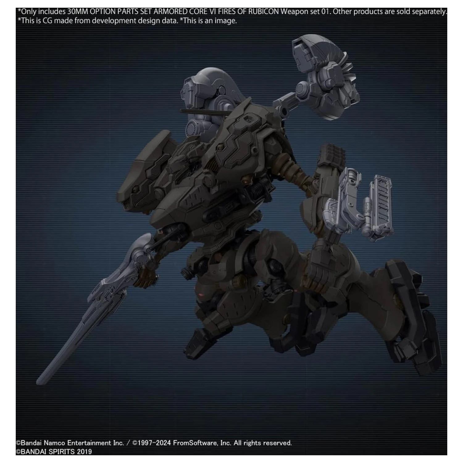 Armored Core VI 30mm Option Parts Set Weapon Set 01 modell készlet kiegészítő termékfotó
