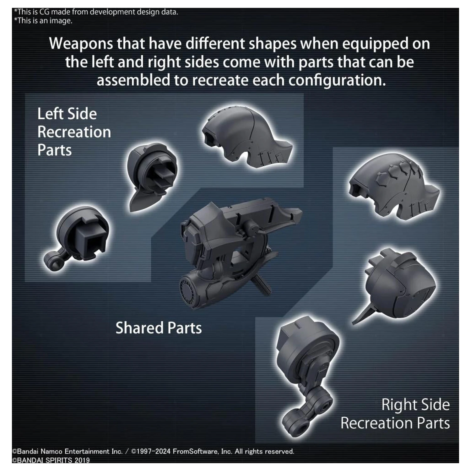 Armored Core VI 30mm Option Parts Set Weapon Set 01 modell készlet kiegészítő termékfotó