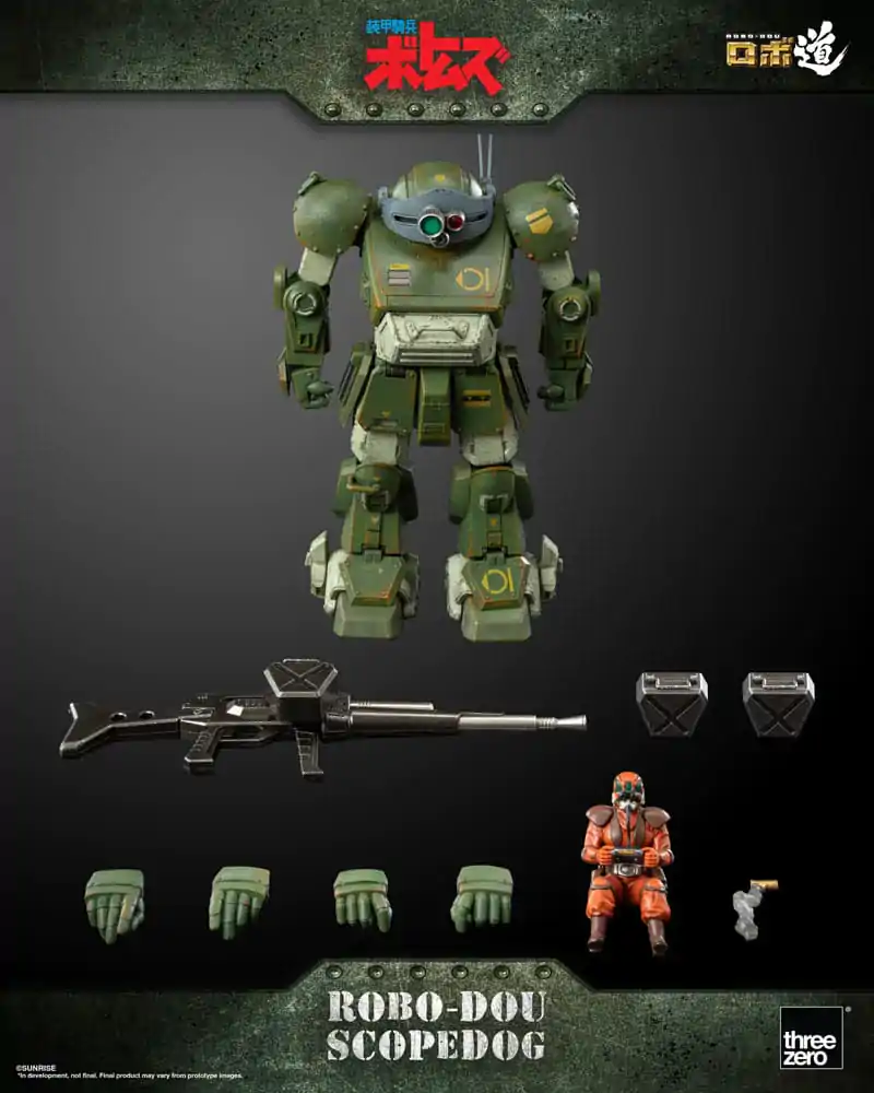 Armored Trooper Votoms Robo-Dou Scopedog akciófigura 15 cm termékfotó