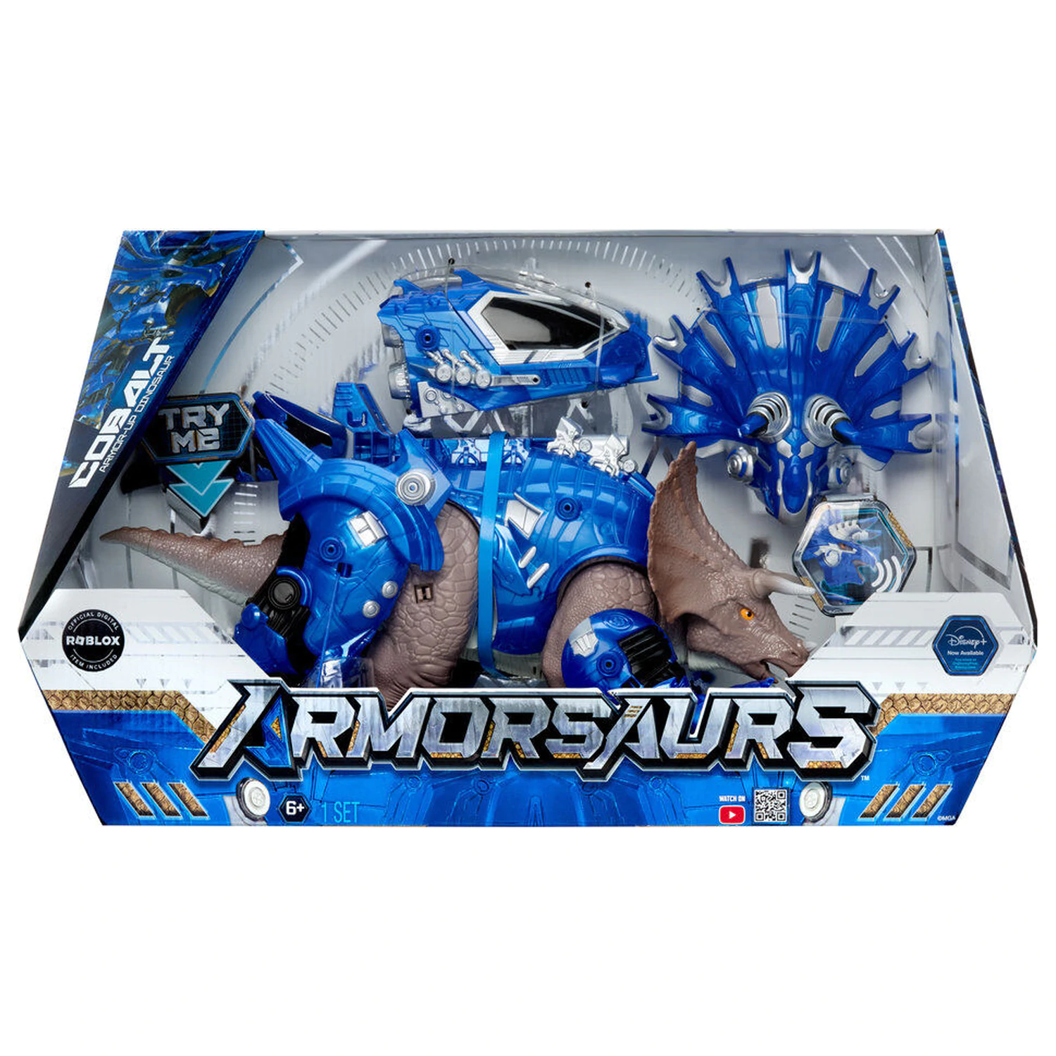 Armorsaurs Dinosaur Triceratops Cobalt figura termékfotó