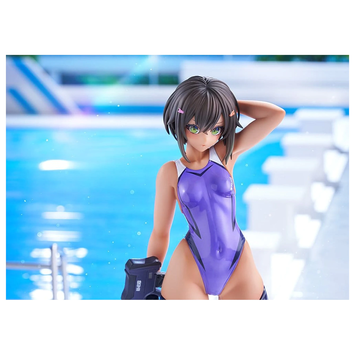 Arms Note 1/7 Buchou-chan of the Swimming Club Purple Swimsuit Ver. PVC figura 22 cm termékfotó
