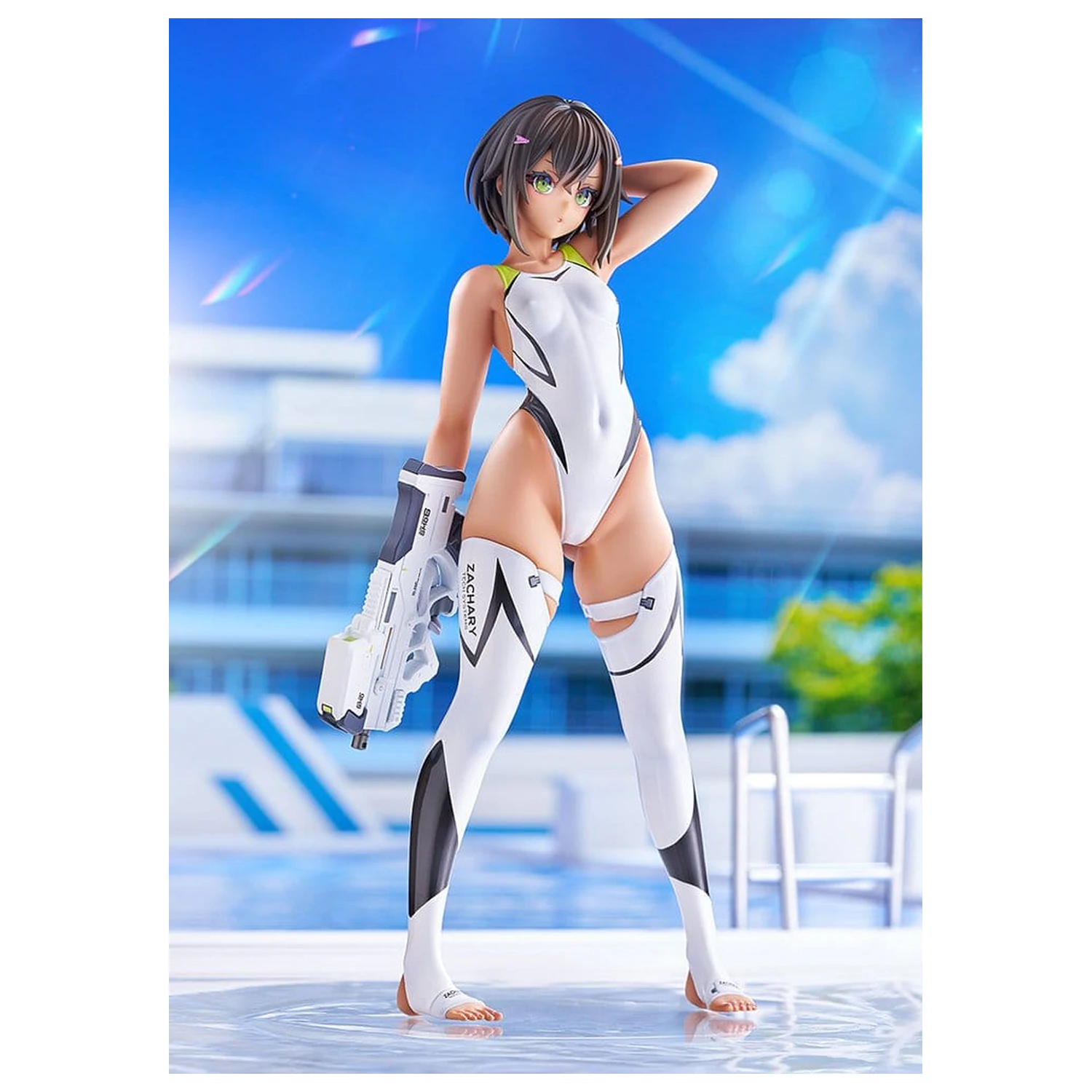Arms Note 1/7 Buchou-chan of the Swimming Club White Swimsuit Ver. PVC figura 22 cm termékfotó