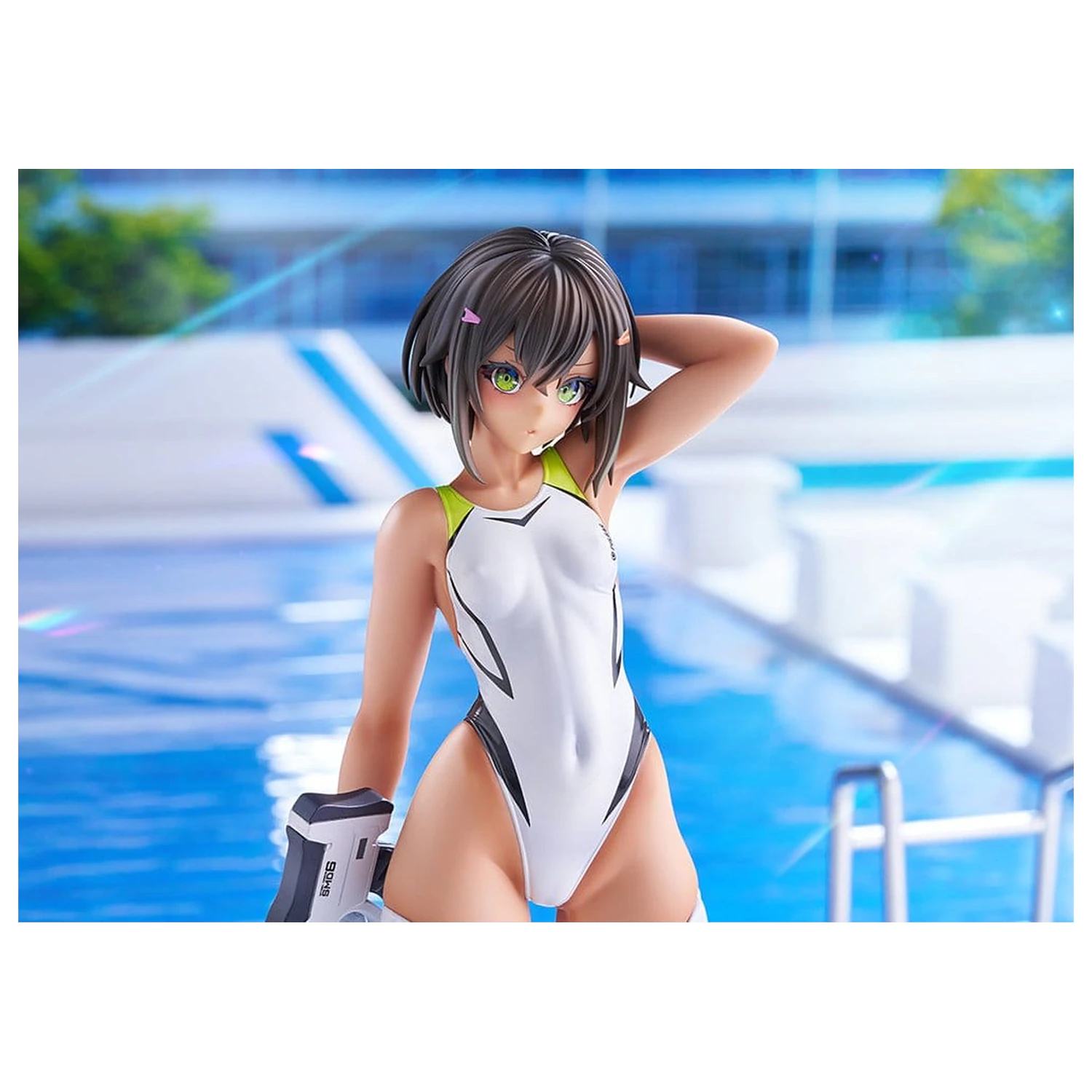 Arms Note 1/7 Buchou-chan of the Swimming Club White Swimsuit Ver. PVC figura 22 cm termékfotó