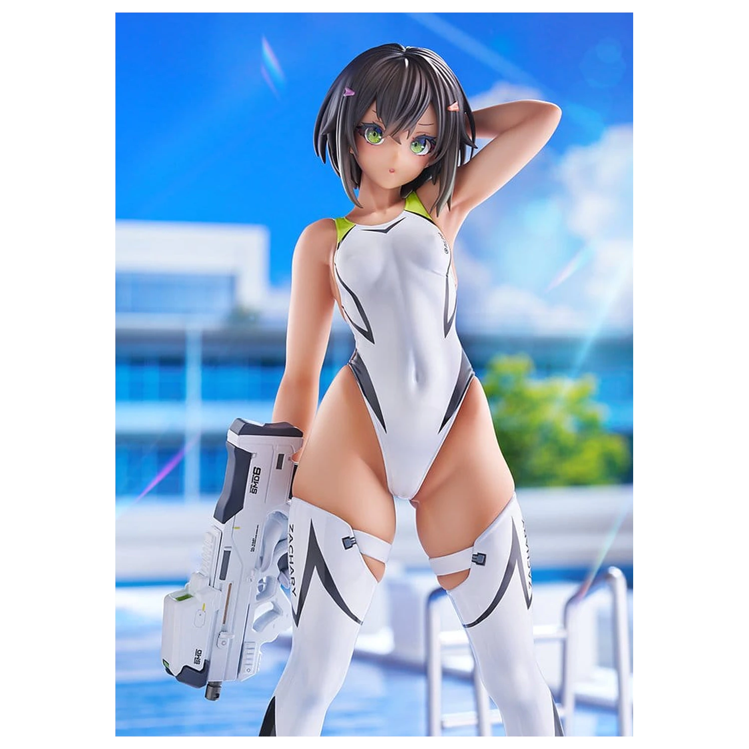 Arms Note 1/7 Buchou-chan of the Swimming Club White Swimsuit Ver. PVC figura 22 cm termékfotó