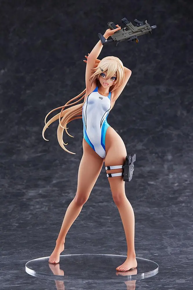 Arms Note 1/7 Kouhai-chan of the Swim Club Blue Line Swimsuit Ver. PVC szobor figura 29 cm termékfotó