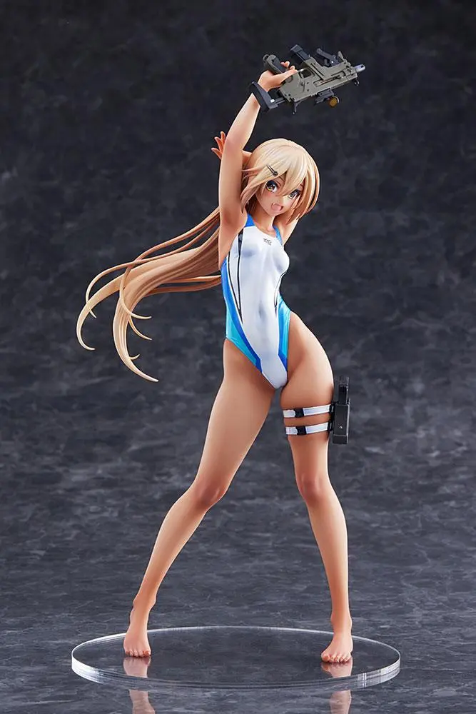 Arms Note 1/7 Kouhai-chan of the Swim Club Blue Line Swimsuit Ver. PVC szobor figura 29 cm termékfotó