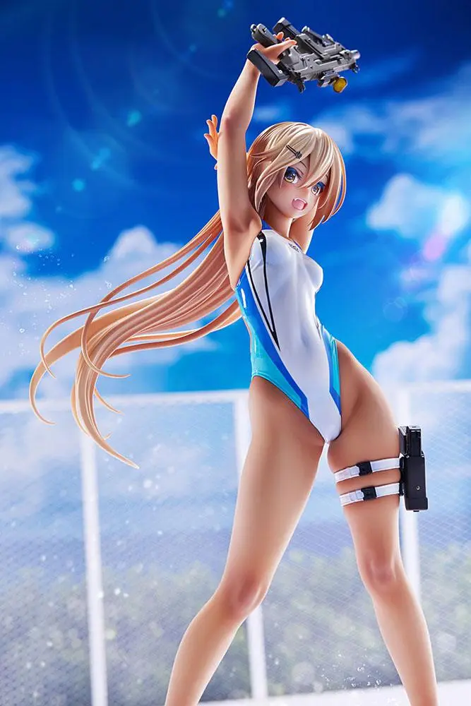 Arms Note 1/7 Kouhai-chan of the Swim Club Blue Line Swimsuit Ver. PVC szobor figura 29 cm termékfotó