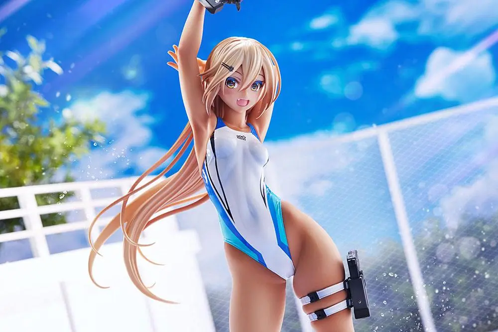 Arms Note 1/7 Kouhai-chan of the Swim Club Blue Line Swimsuit Ver. PVC szobor figura 29 cm termékfotó