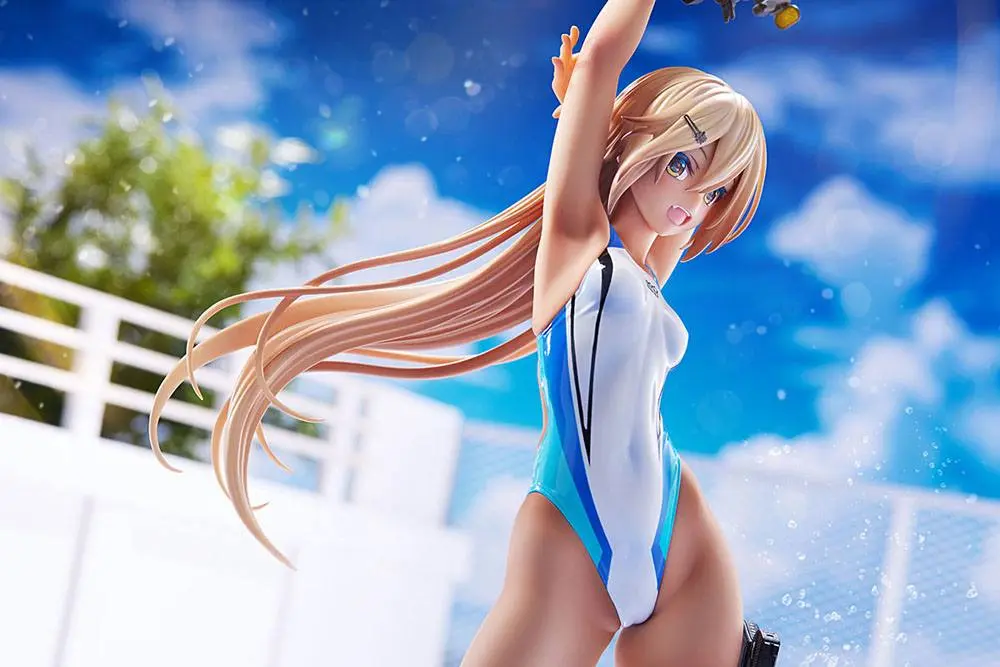 Arms Note 1/7 Kouhai-chan of the Swim Club Blue Line Swimsuit Ver. PVC szobor figura 29 cm termékfotó