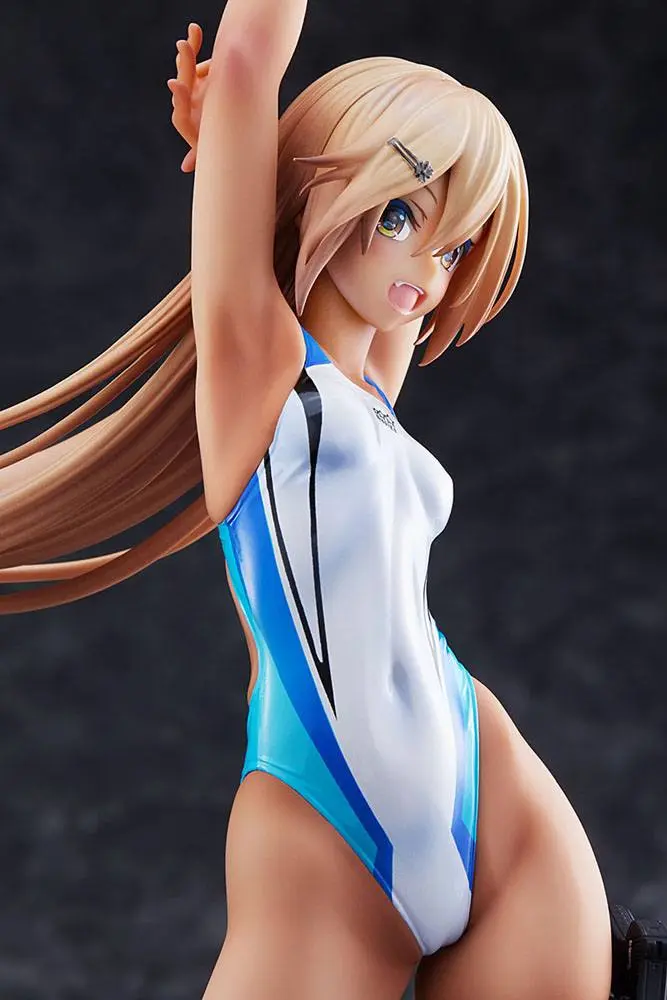 Arms Note 1/7 Kouhai-chan of the Swim Club Blue Line Swimsuit Ver. PVC szobor figura 29 cm termékfotó