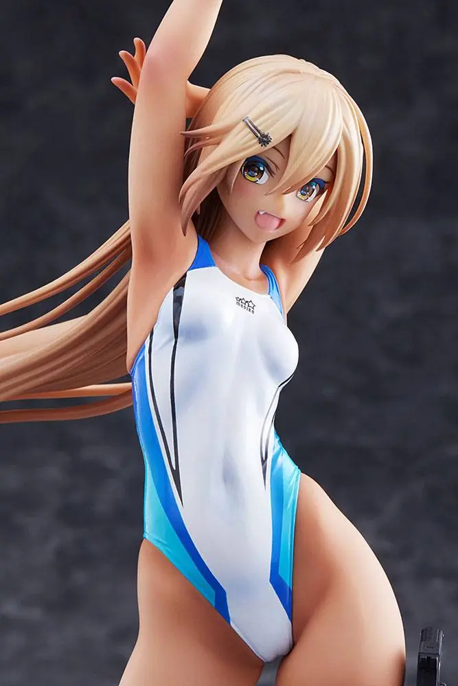 Arms Note 1/7 Kouhai-chan of the Swim Club Blue Line Swimsuit Ver. PVC szobor figura 29 cm termékfotó