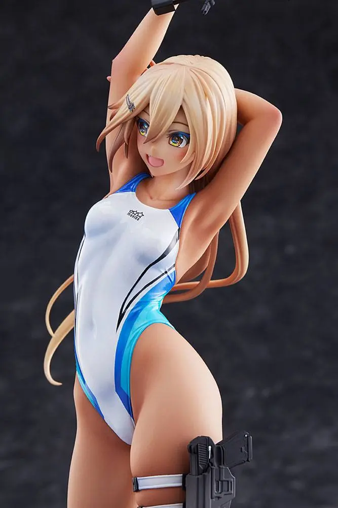 Arms Note 1/7 Kouhai-chan of the Swim Club Blue Line Swimsuit Ver. PVC szobor figura 29 cm termékfotó