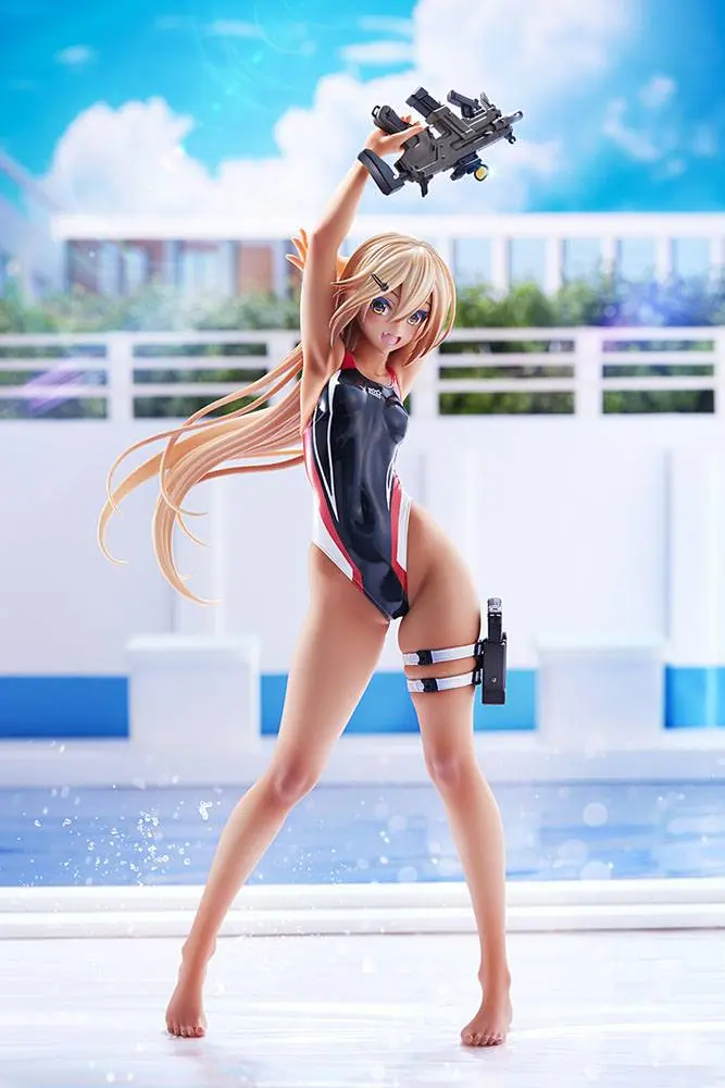 Arms Note 1/7 Kouhai-chan of the Swim Club Red Line Swimsuit Ver. PVC szobor figura 29 cm termékfotó