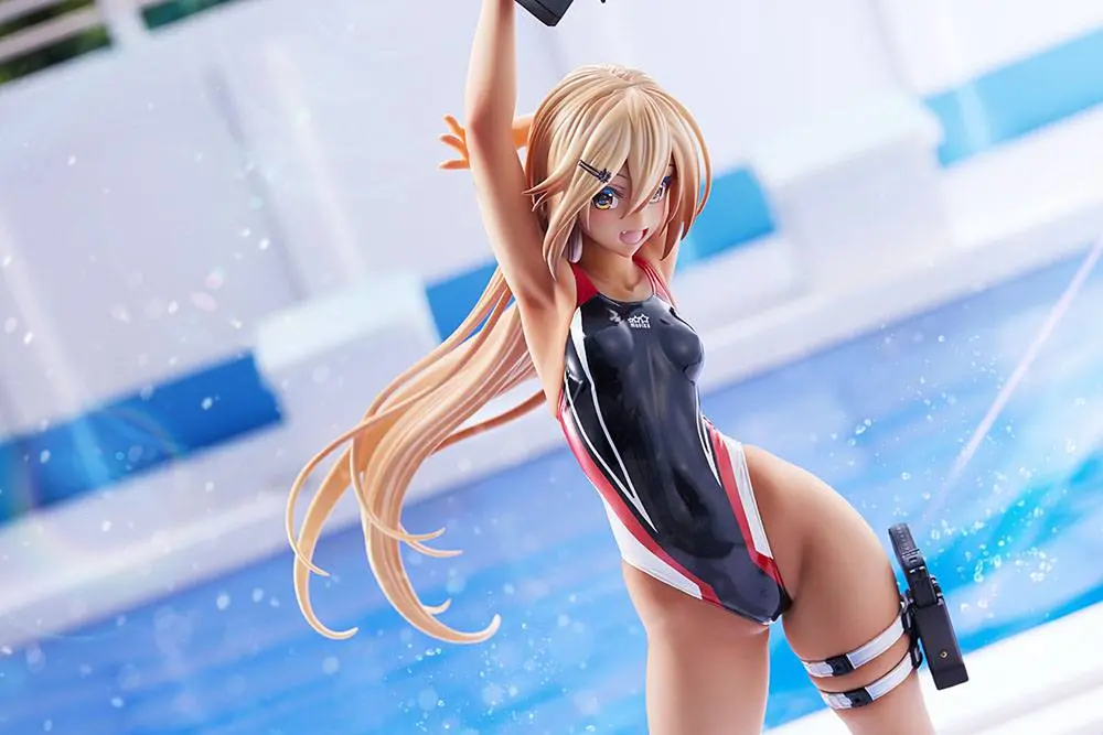 Arms Note 1/7 Kouhai-chan of the Swim Club Red Line Swimsuit Ver. PVC szobor figura 29 cm termékfotó