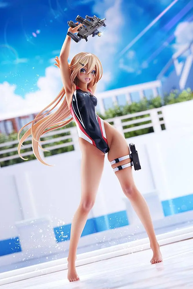 Arms Note 1/7 Kouhai-chan of the Swim Club Red Line Swimsuit Ver. PVC szobor figura 29 cm termékfotó