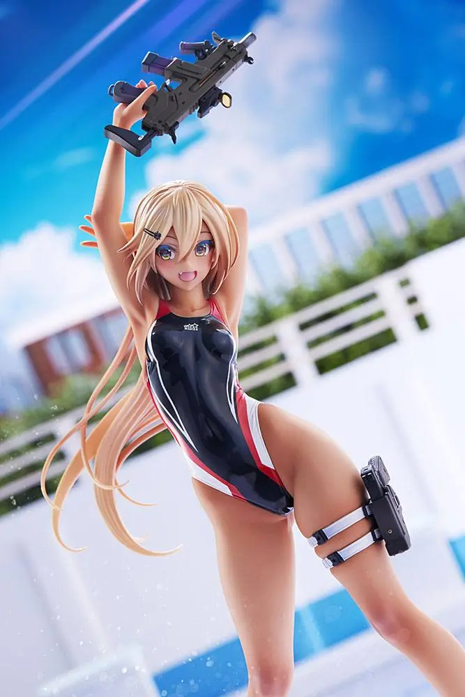 Arms Note 1/7 Kouhai-chan of the Swim Club Red Line Swimsuit Ver. PVC szobor figura 29 cm termékfotó