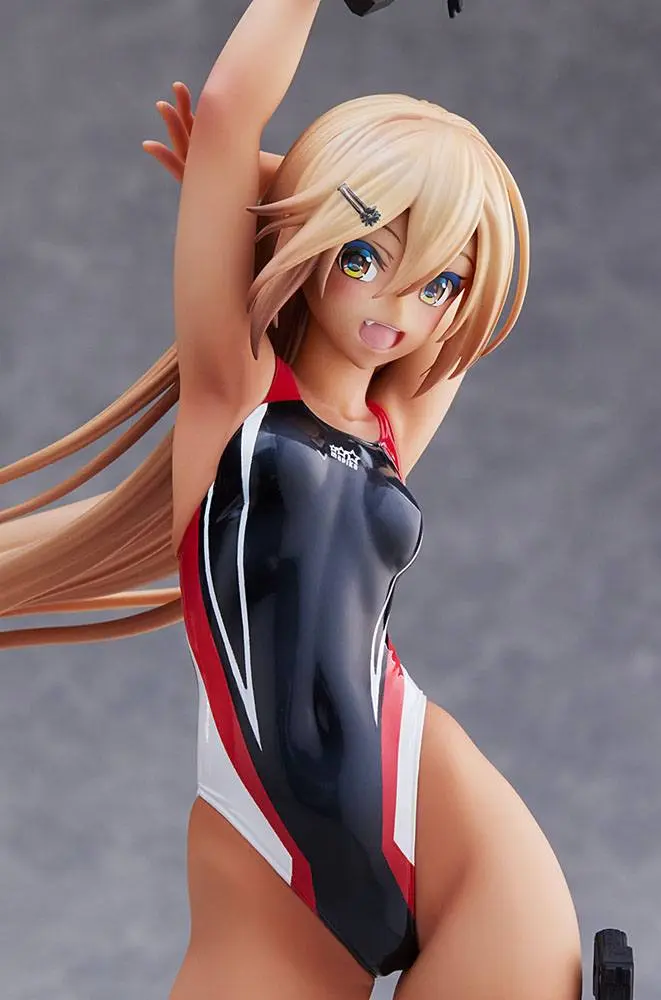 Arms Note 1/7 Kouhai-chan of the Swim Club Red Line Swimsuit Ver. PVC szobor figura 29 cm termékfotó