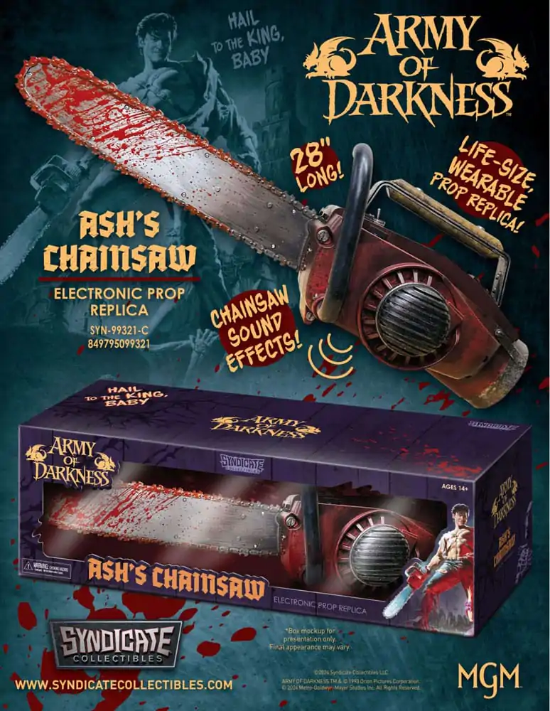 Army of Darkness 1/1 Ash's Chainsaw Prop replika 71 cm termékfotó