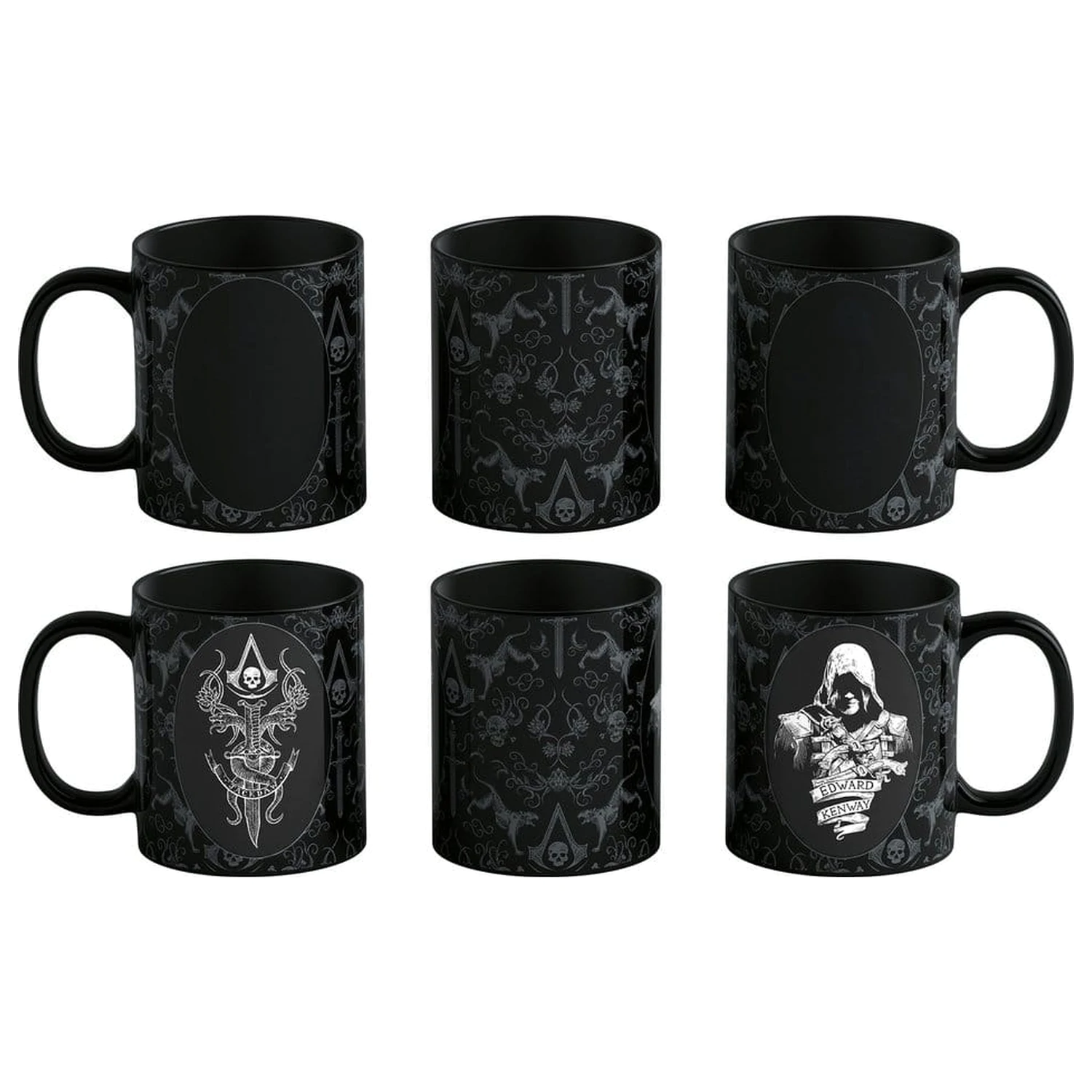 Assassin's Creed Black Flag Resynced Edward Kenway hőre változó bögre 480 ml termékfotó