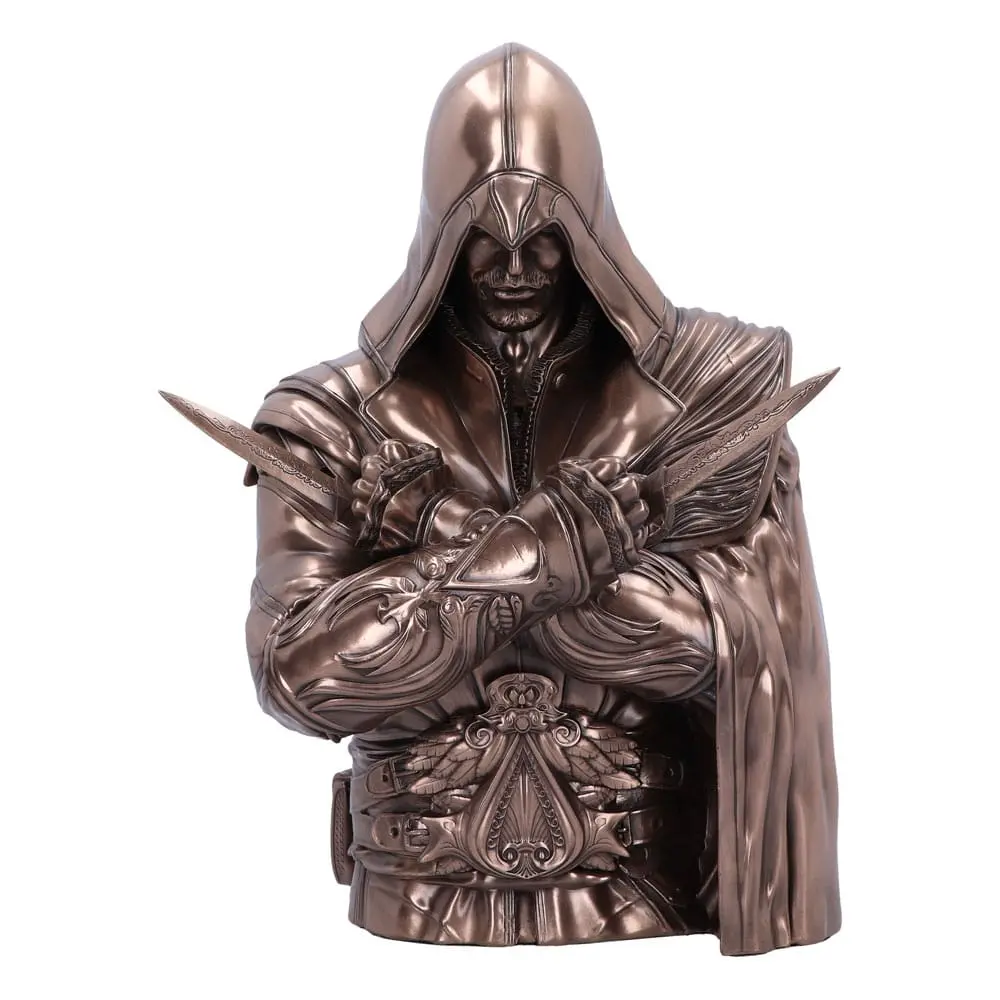 Assassin's Creed Valhalla Ezio Bronz mellszobor figura 30 cm termékfotó