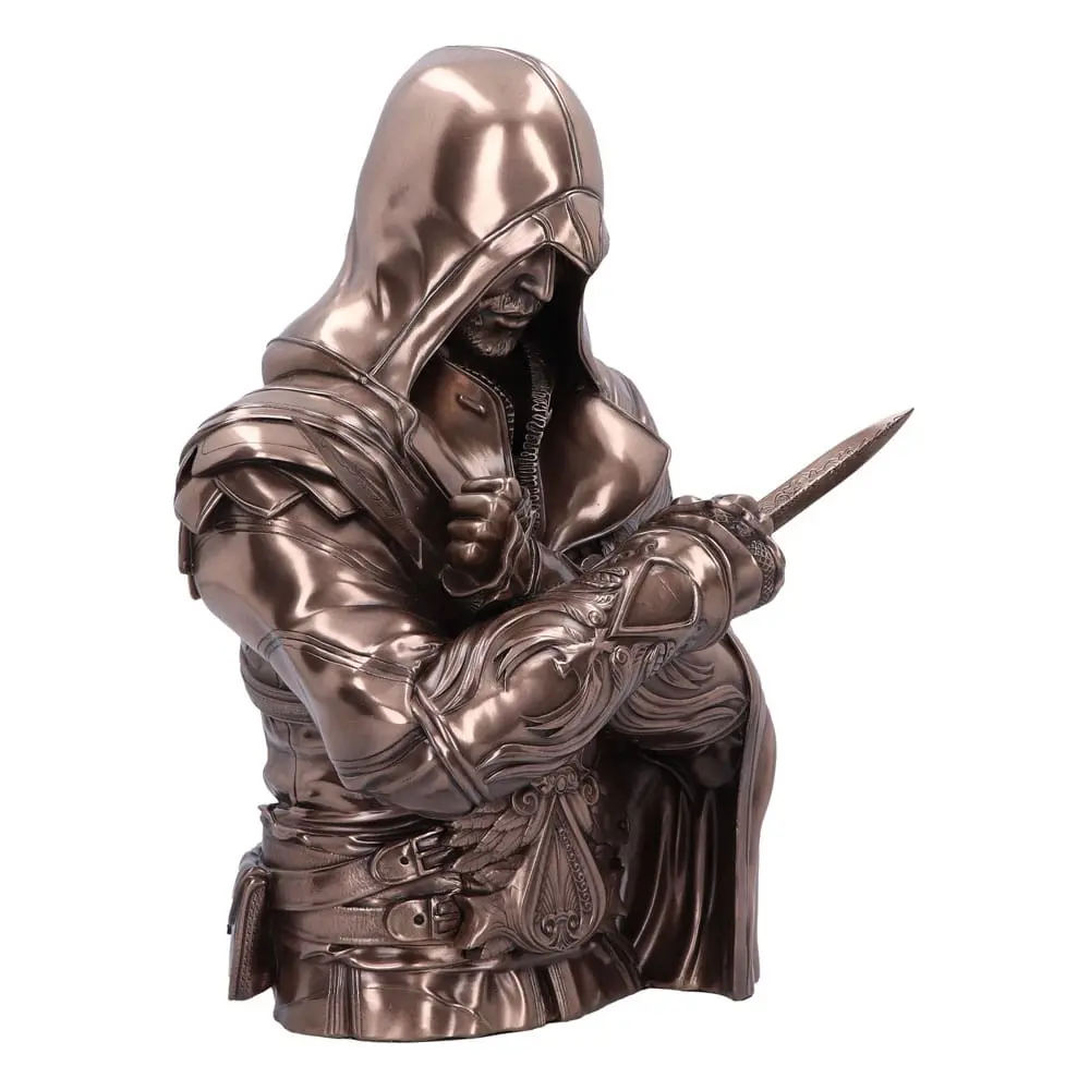 Assassin's Creed Valhalla Ezio Bronz mellszobor figura 30 cm termékfotó
