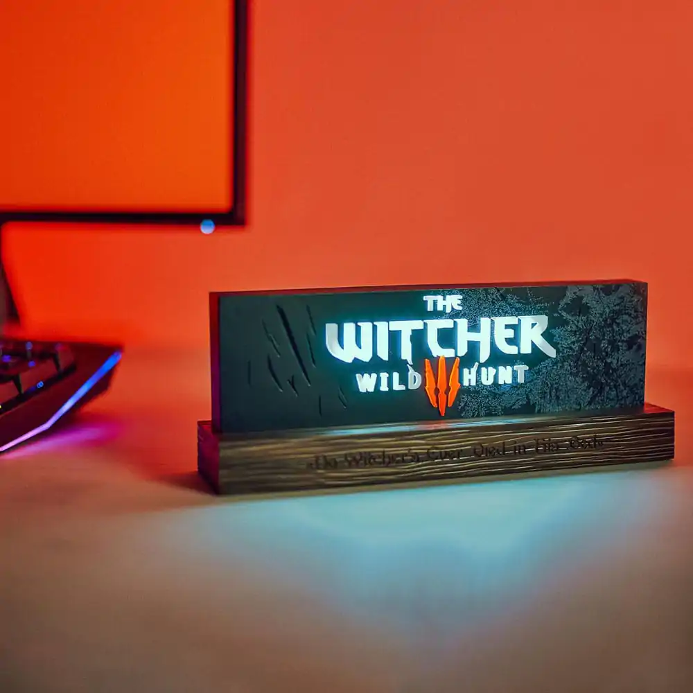 The Witcher Wild Hunt Logo LED lámpa 22 cm termékfotó