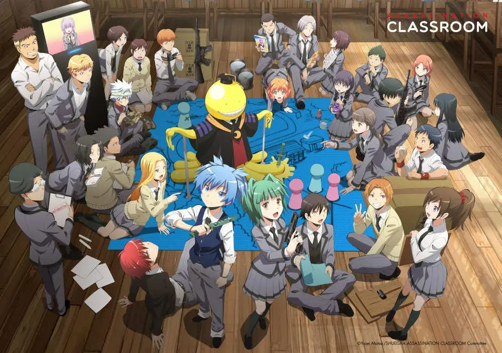 Assassination Classroom Wall Decoration Koro with Class 3-E 140 x 200 cm termékfotó
