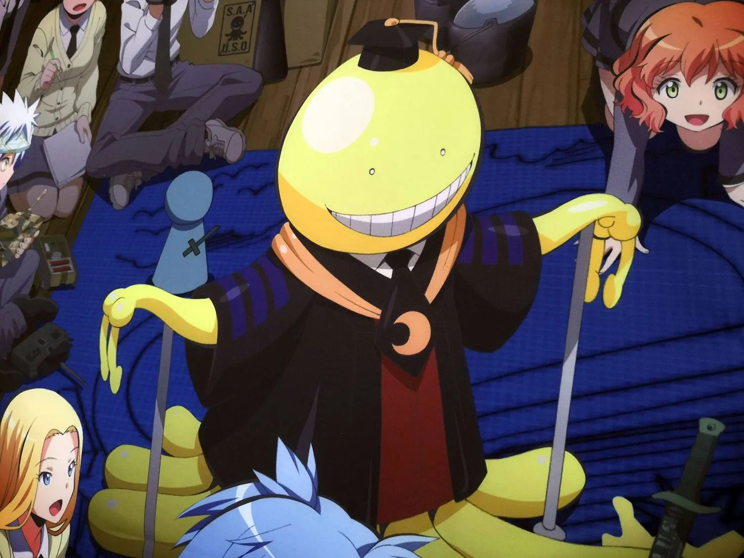 Assassination Classroom Wall Decoration Koro with Class 3-E 140 x 200 cm termékfotó