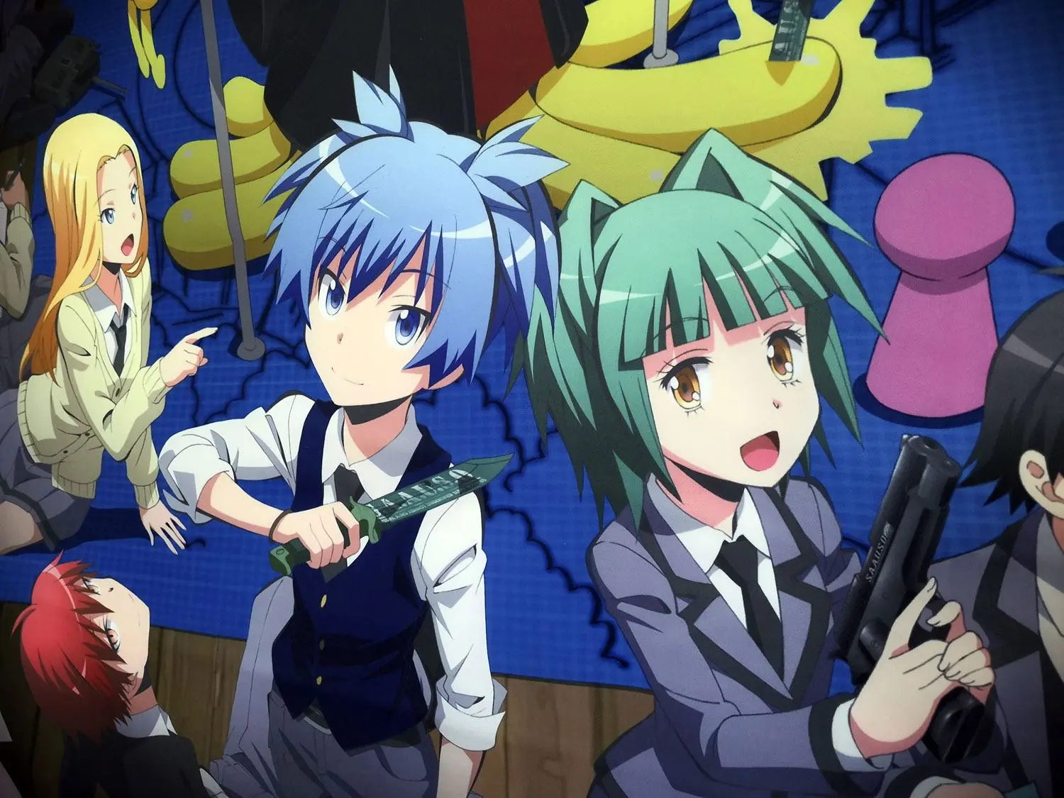 Assassination Classroom Wall Decoration Koro with Class 3-E 140 x 200 cm termékfotó