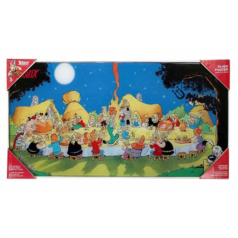 Asterix banquet üveg poszter termékfotó