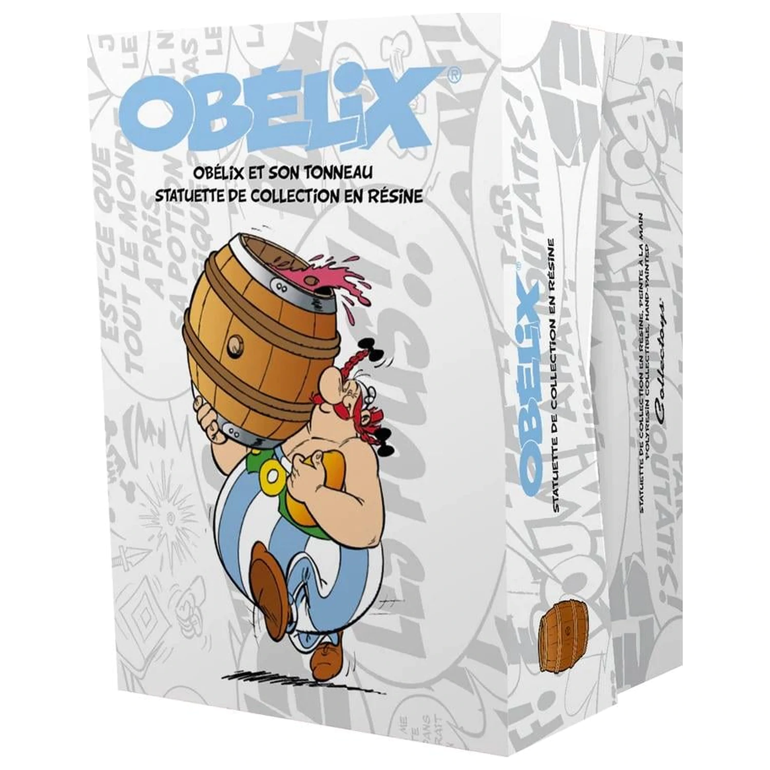 Asterix & Obelix Obélix loading a barrel szobor figura 25cm termékfotó