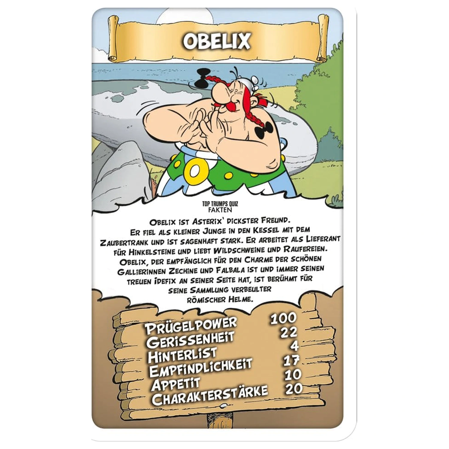 Asterix Top Trumps német nyelvű kártyajáték  termékfotó