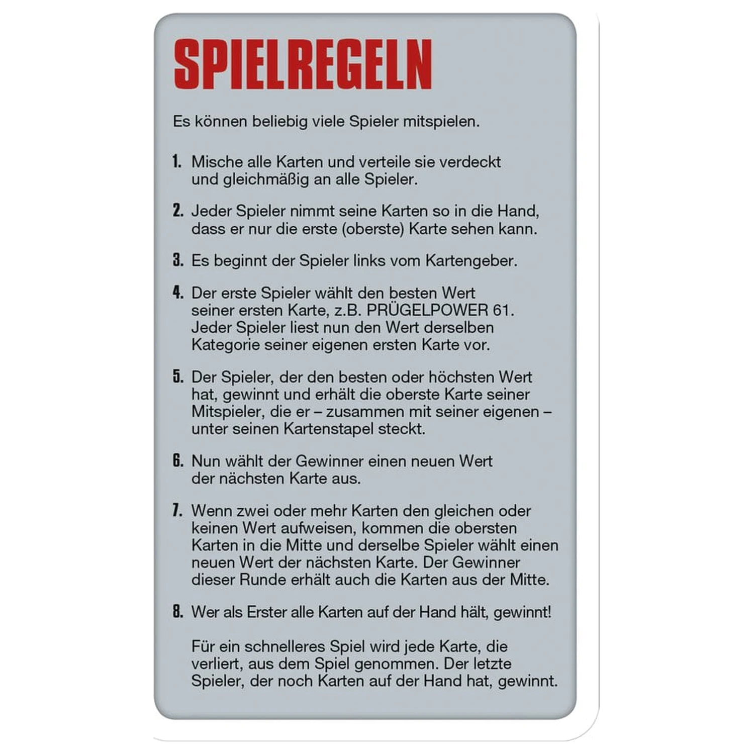 Asterix Top Trumps német nyelvű kártyajáték  termékfotó