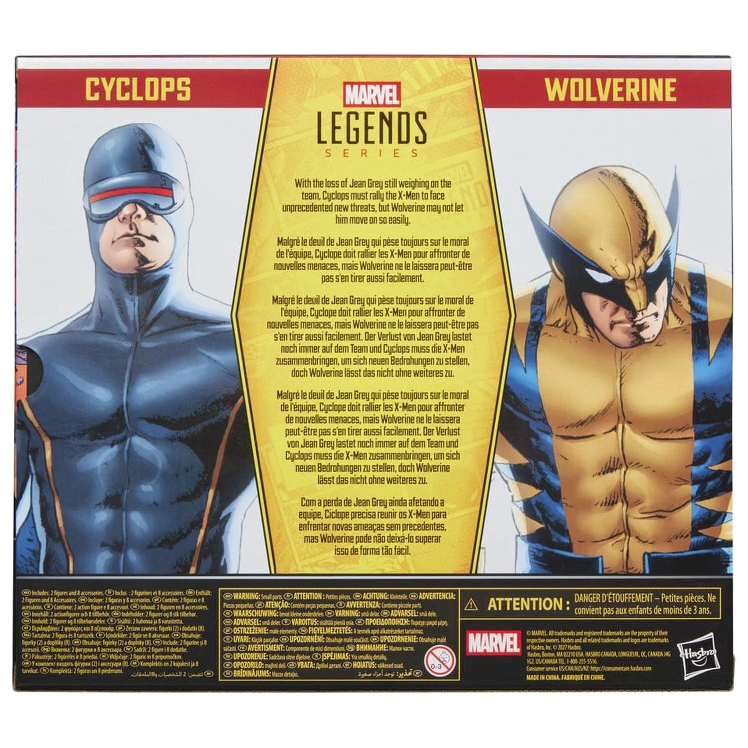Astonishing X-Men Marvel Legends Cyclops & Wolverine 2 db-os akciófigura csomag 15 cm termékfotó