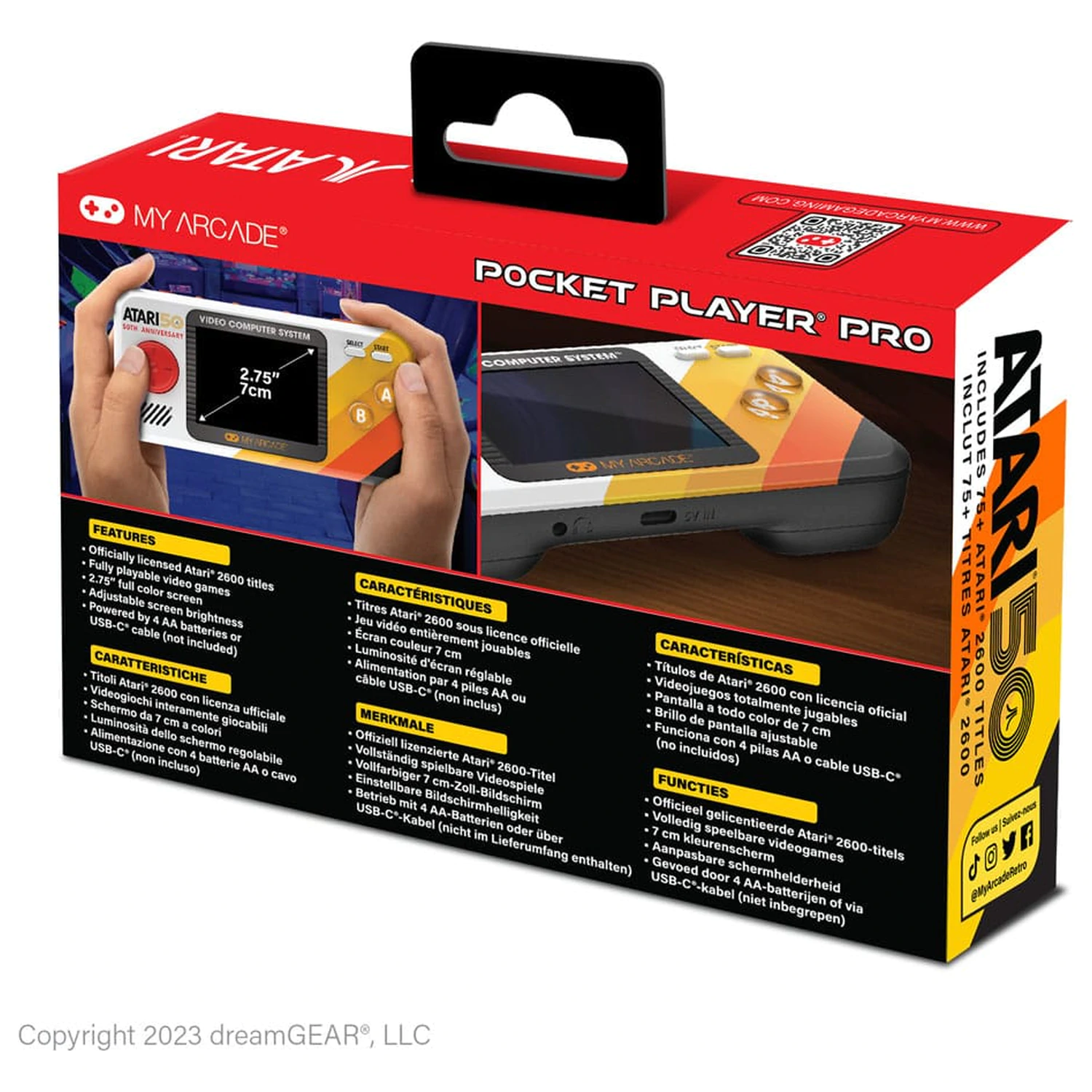 Atari Portable Gaming System Pocket Player Pro konzol termékfotó