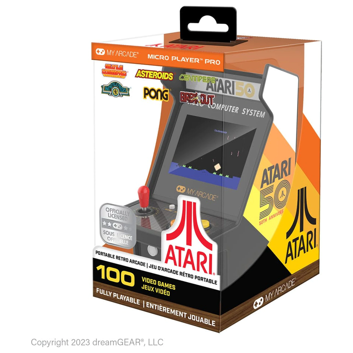 Atari Portable Retro Arcade Micro Player Pro hordozható mini arcade játékgép termékfotó