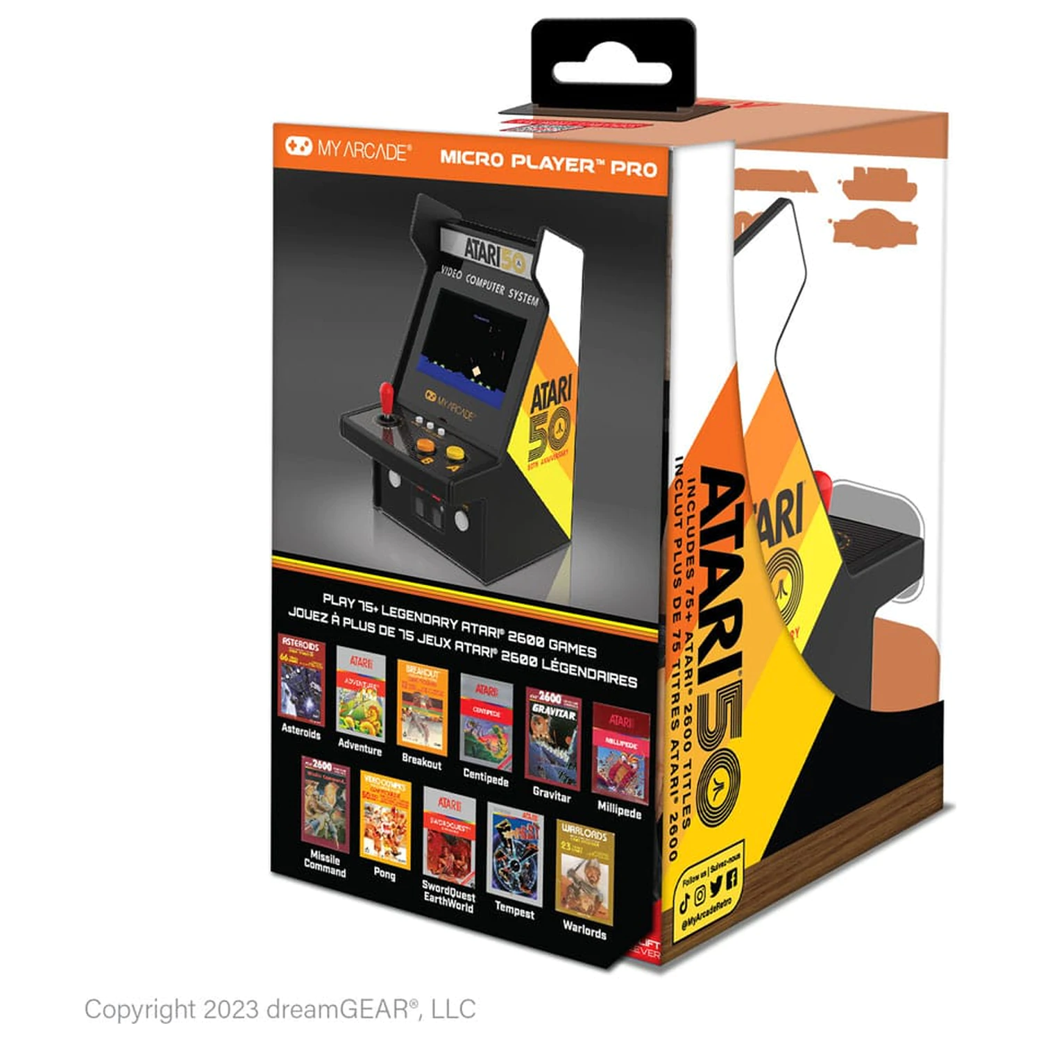 Atari Portable Retro Arcade Micro Player Pro hordozható mini arcade játékgép termékfotó