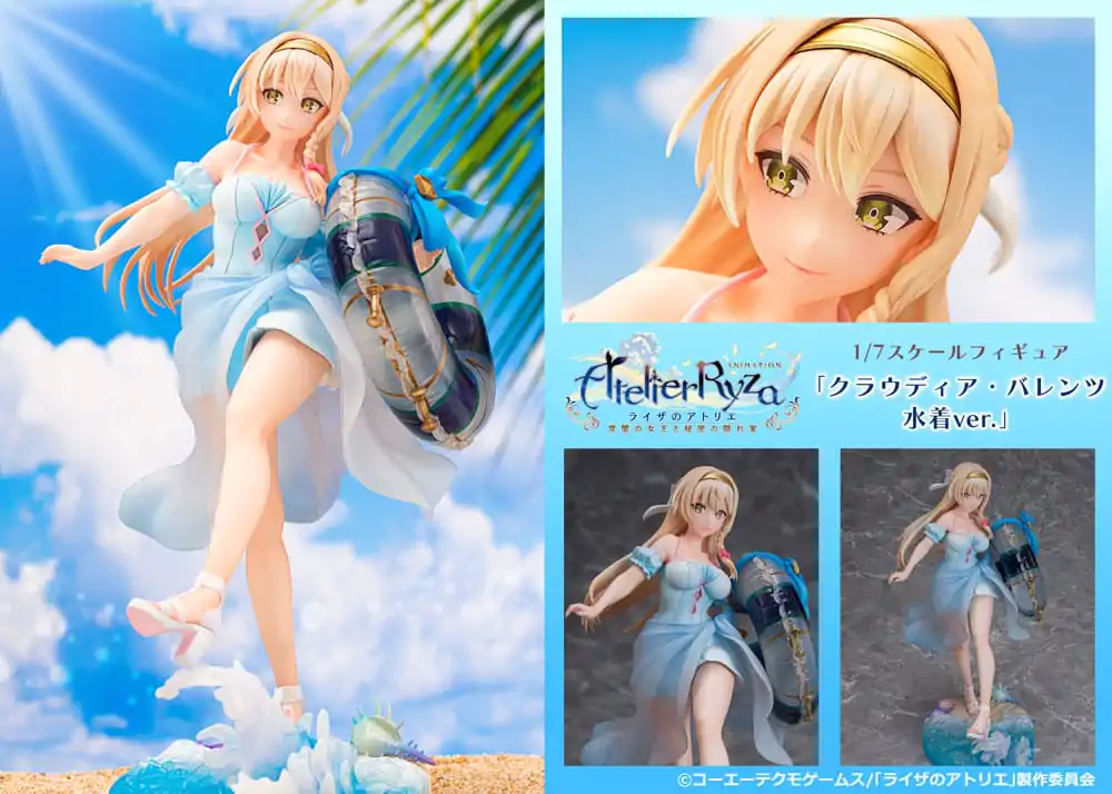 Atelier Ryza: Ever Darkness & the Secret Hideout 1/7 Klaudia Valentz Swimsuit Ver. PVC szobor figura 25 cm termékfotó