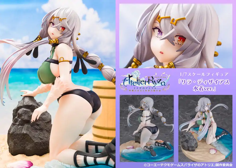 Atelier Ryza: Ever Darkness & the Secret Hideout 1/7 Lila Decyrus Swimsuit Ver. PVC szobor figura 17 cm termékfotó