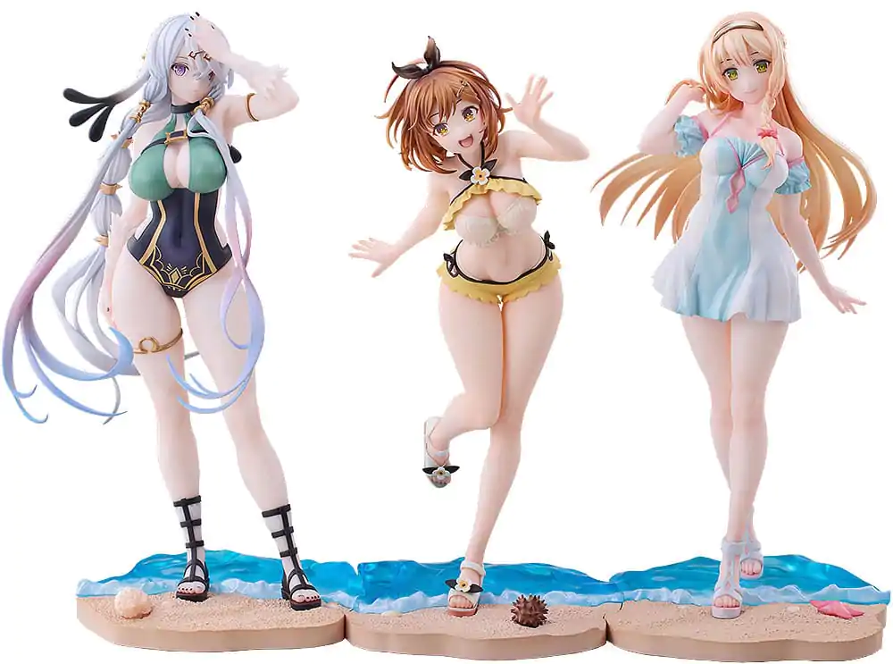 Atelier Ryza: Ever Darkness &amp; the Secret Hideout 1/7 Ryza, Klaudia, Lila: Swimsuit Ver. 3 db-os PVC szobor figura csomag termékfotó