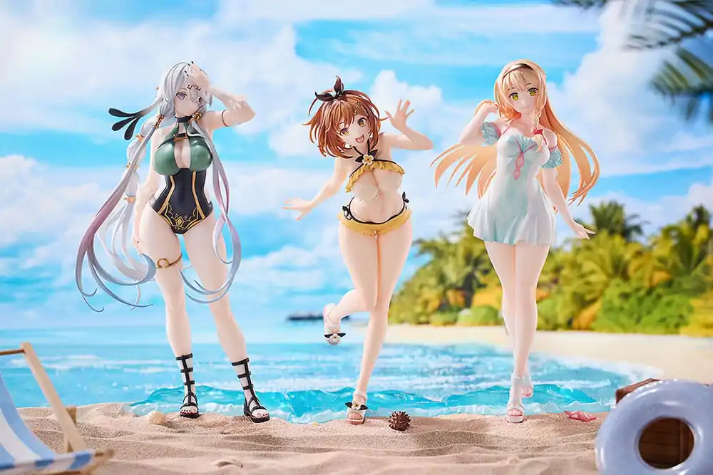 Atelier Ryza: Ever Darkness &amp; the Secret Hideout 1/7 Ryza, Klaudia, Lila: Swimsuit Ver. 3 db-os PVC szobor figura csomag termékfotó