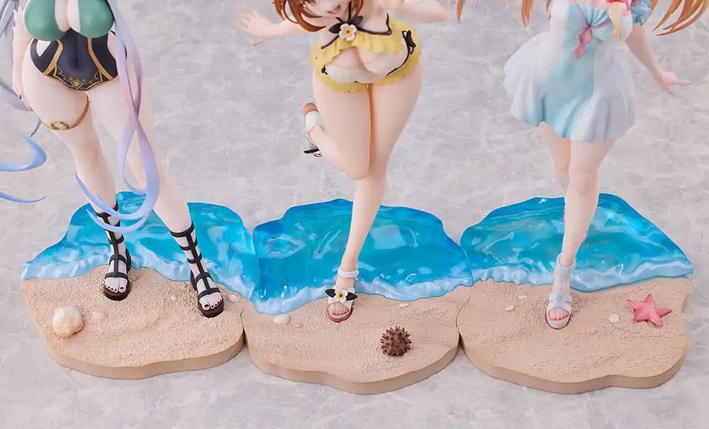 Atelier Ryza: Ever Darkness &amp; the Secret Hideout 1/7 Ryza, Klaudia, Lila: Swimsuit Ver. 3 db-os PVC szobor figura csomag termékfotó