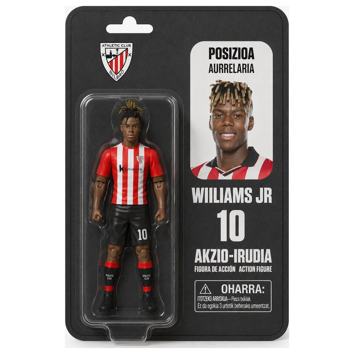 Athletic Club Bilbao Williams Jr akciófigura 10cm termékfotó